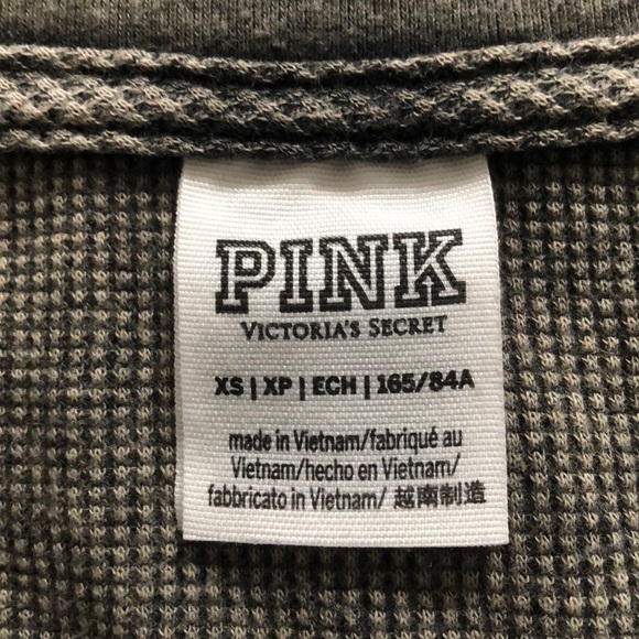 Pink (Victoria Secret) Thin Waffle Long Sleeve - Picture 3 of 3